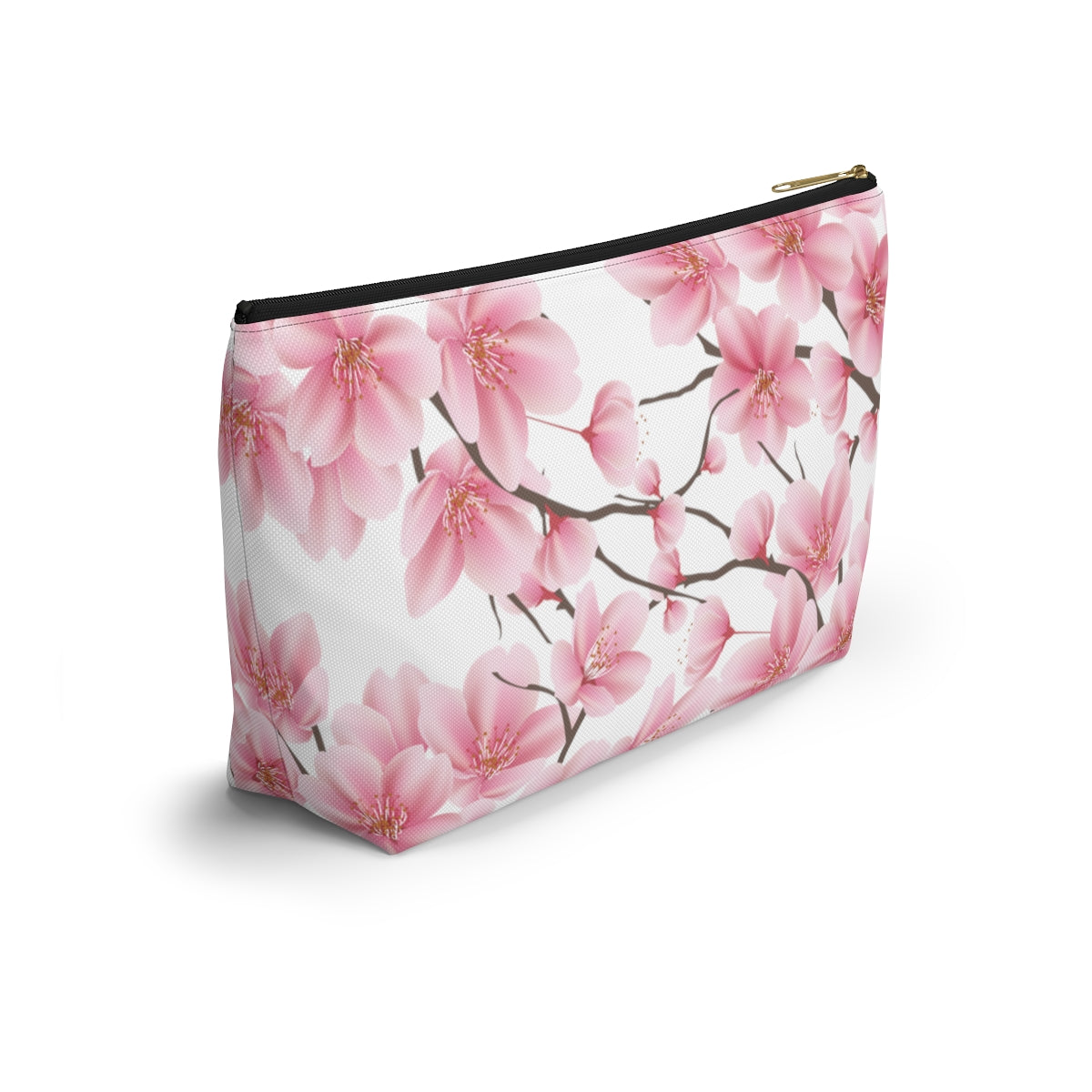 Cherry Blossom Makeup Bag / Pink Cosmetic Bag