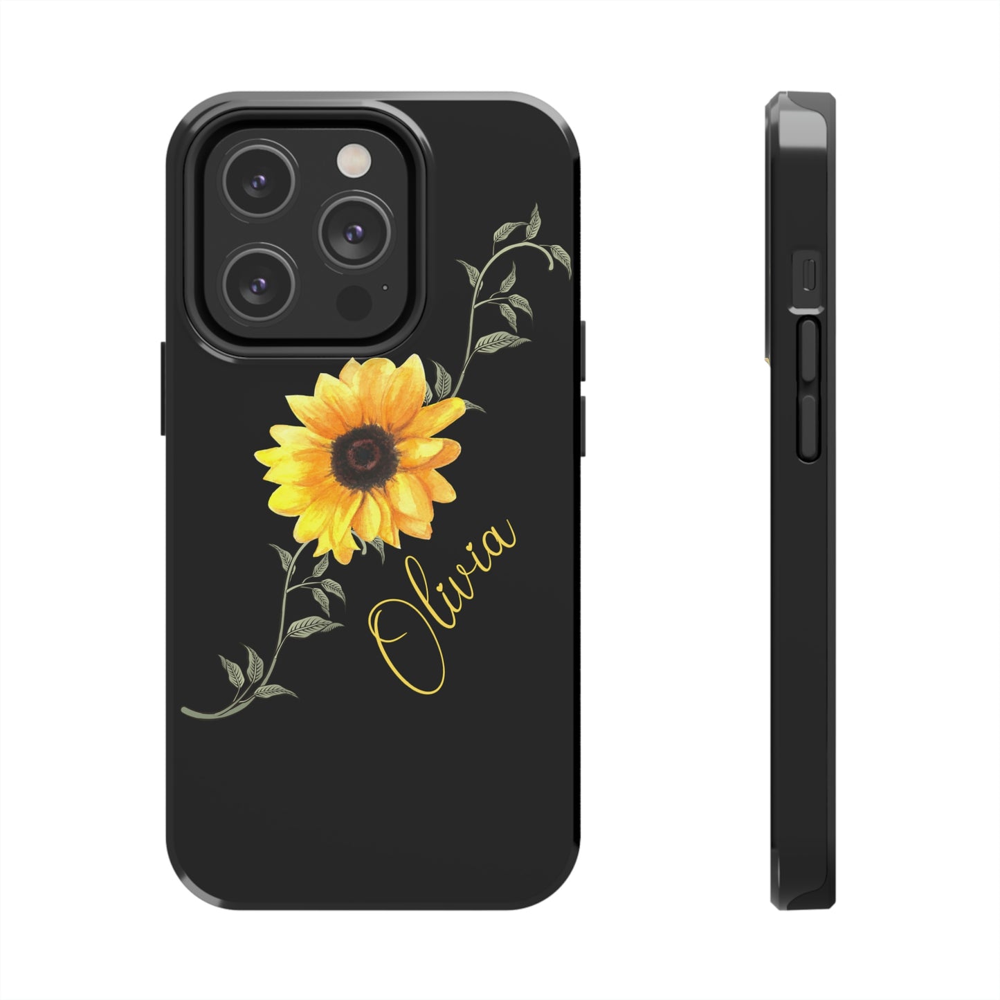 Sunflower IPhone Case / Personalized Girl's Phone Case