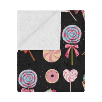 Christmas Cupcake Minky Blanket - 60" x 80"