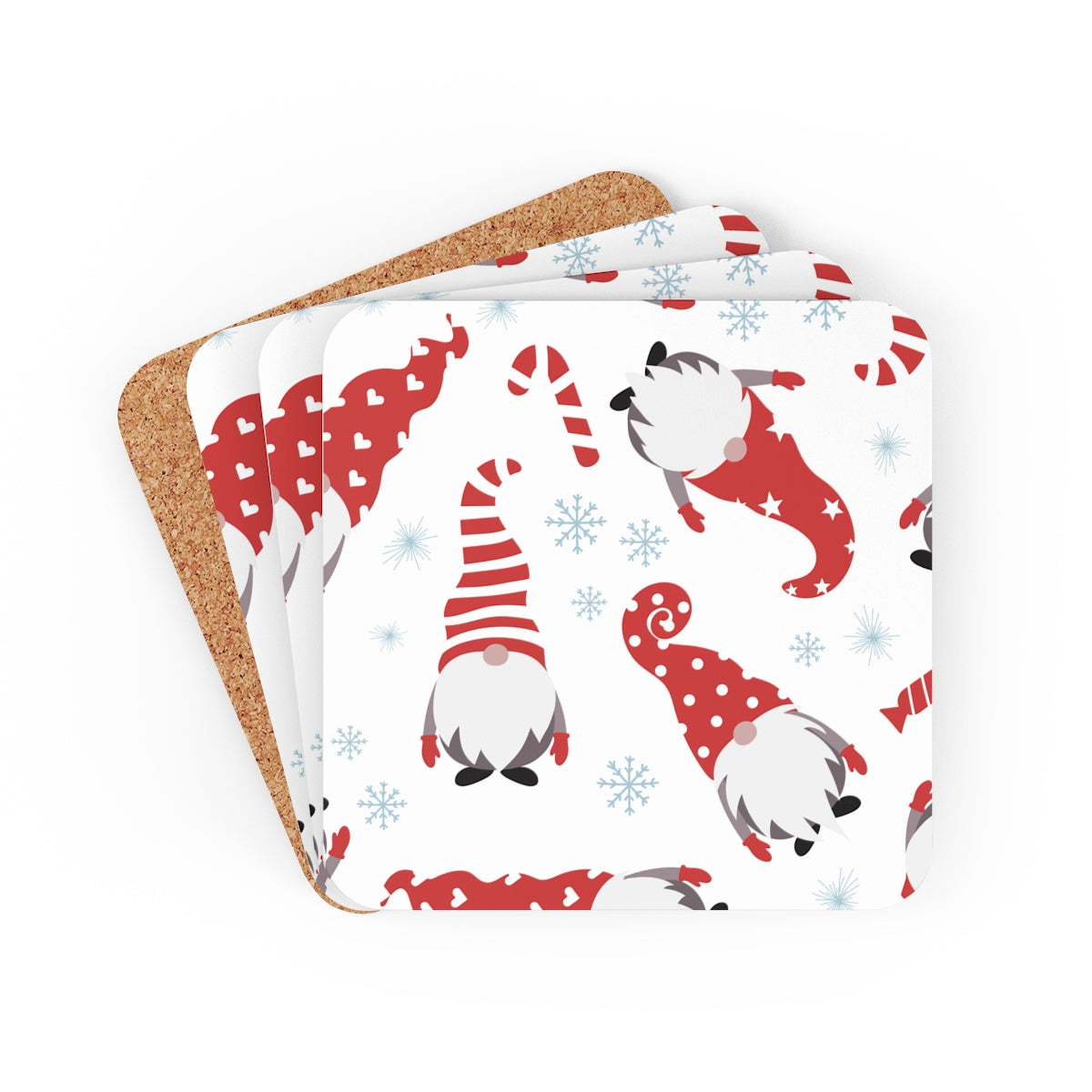 Christmas Gnome Coaster / Set of 4