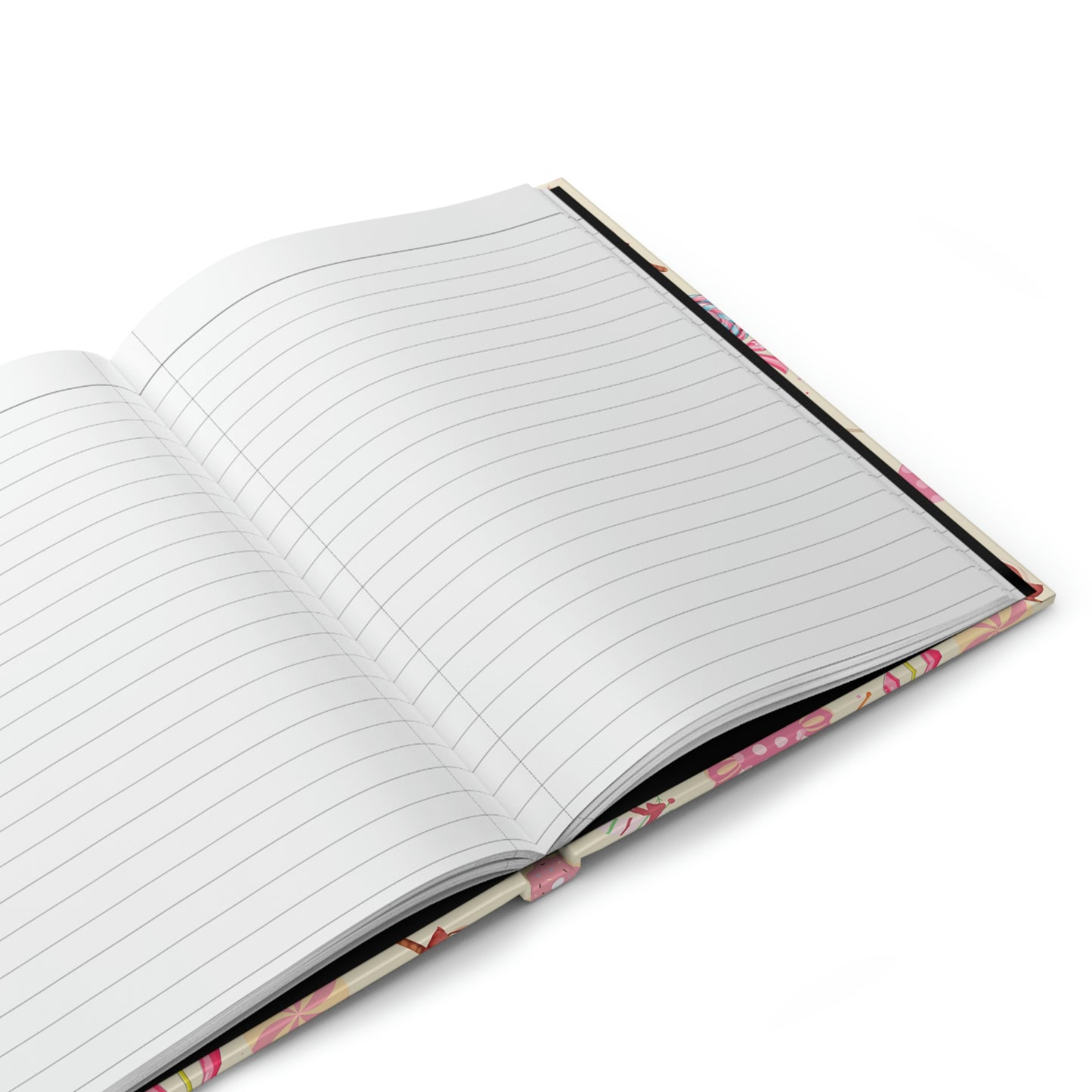 Pink Candy Hard Cover Journal / Cupcake Journal