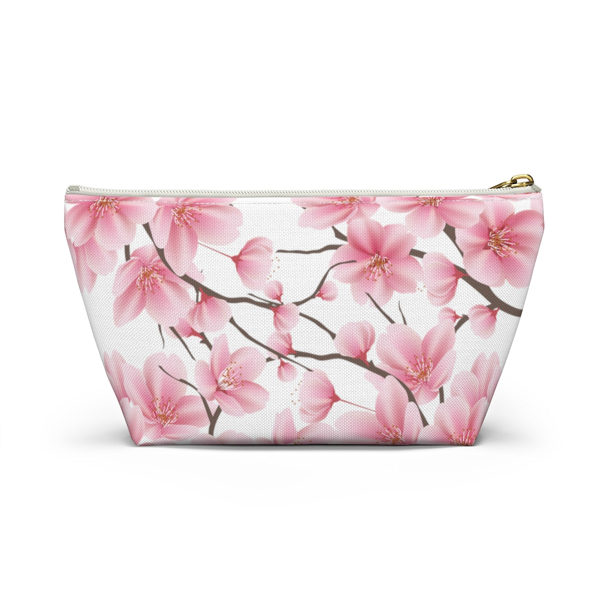 Cherry Blossom Makeup Bag / Pink Cosmetic Bag