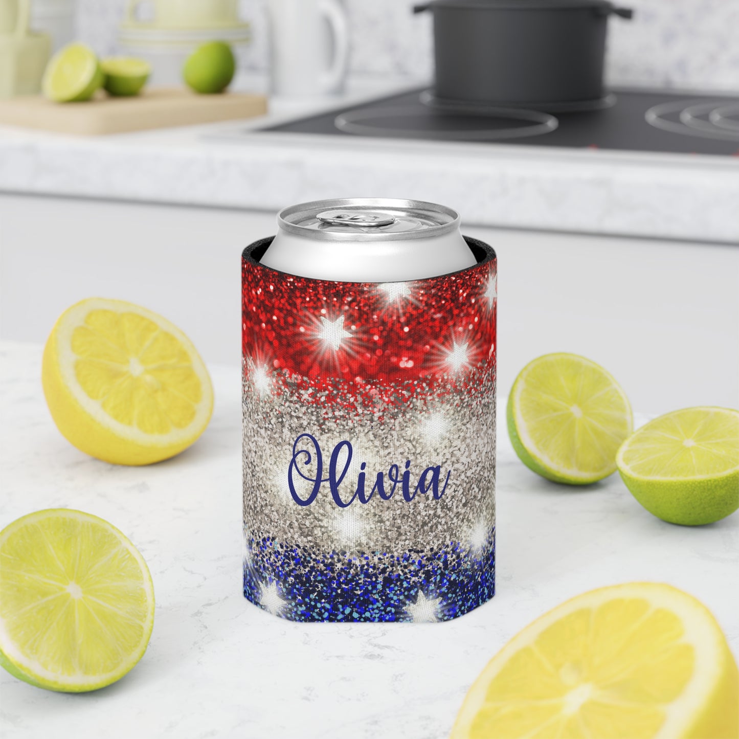 4th of July Can Koozie / USA Patriotic Can Cooler