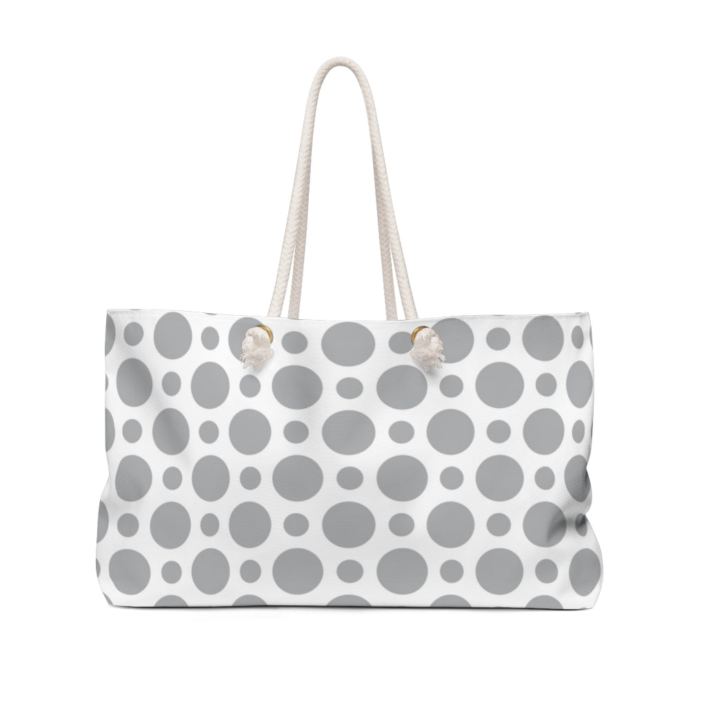 farmhouse classic polkadot overnight travel bag