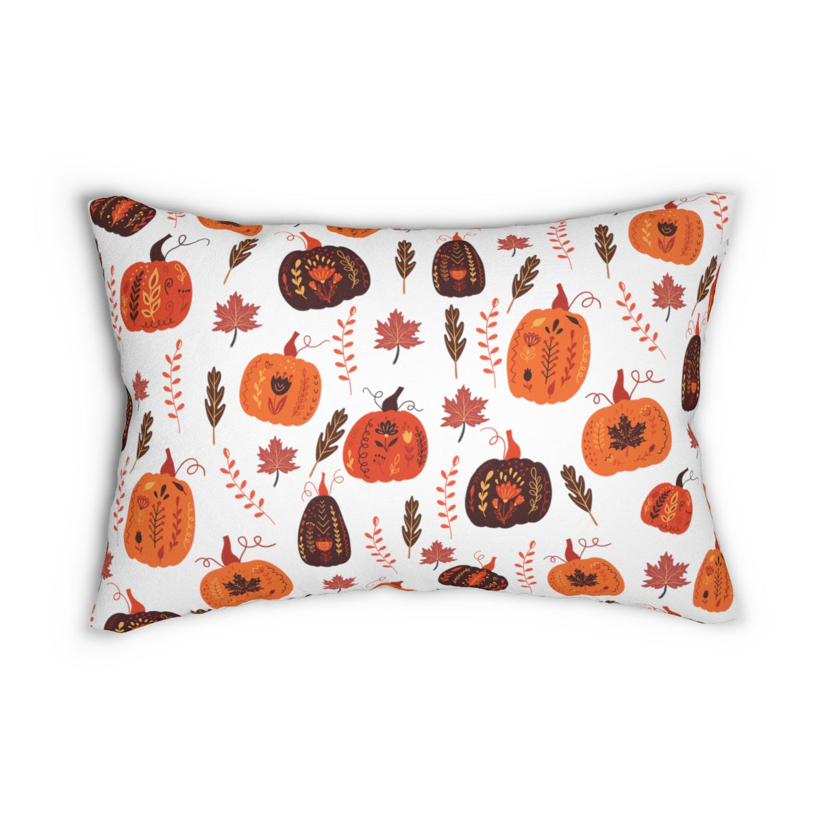 Fall Pillow, Pumpkin Pillow, Lumbar Halloween Pillow