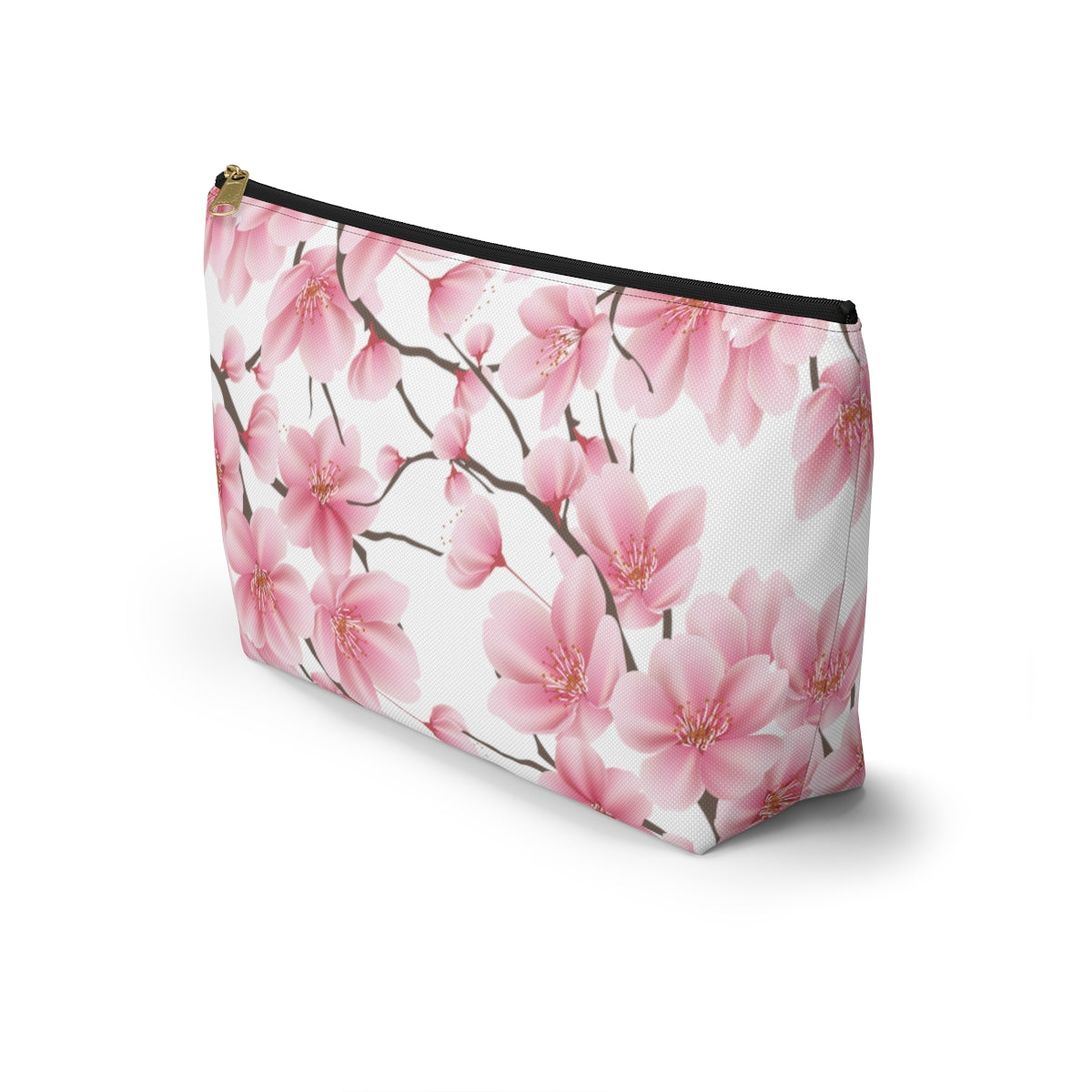 Cherry Blossom Makeup Bag / Pink Cosmetic Bag