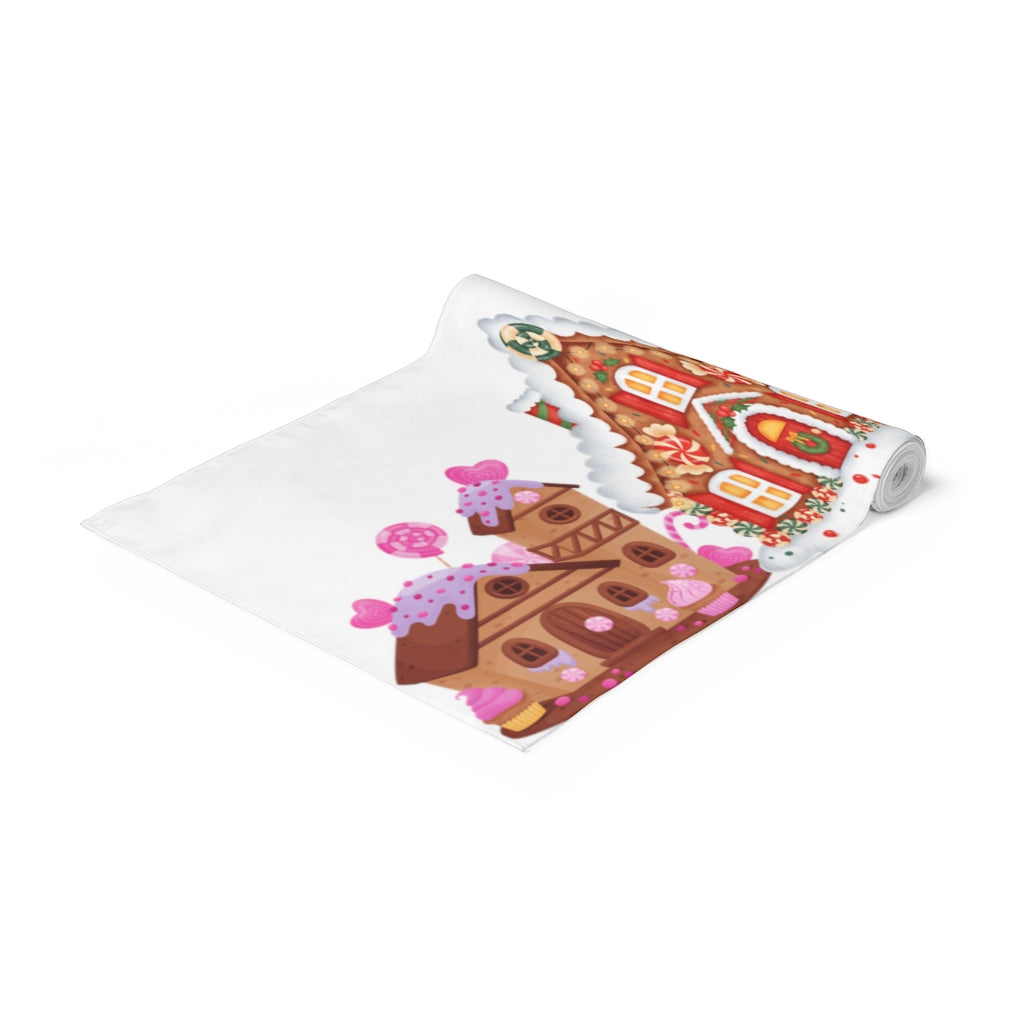 Gingerbread House Table Runner / Christmas Table Runner