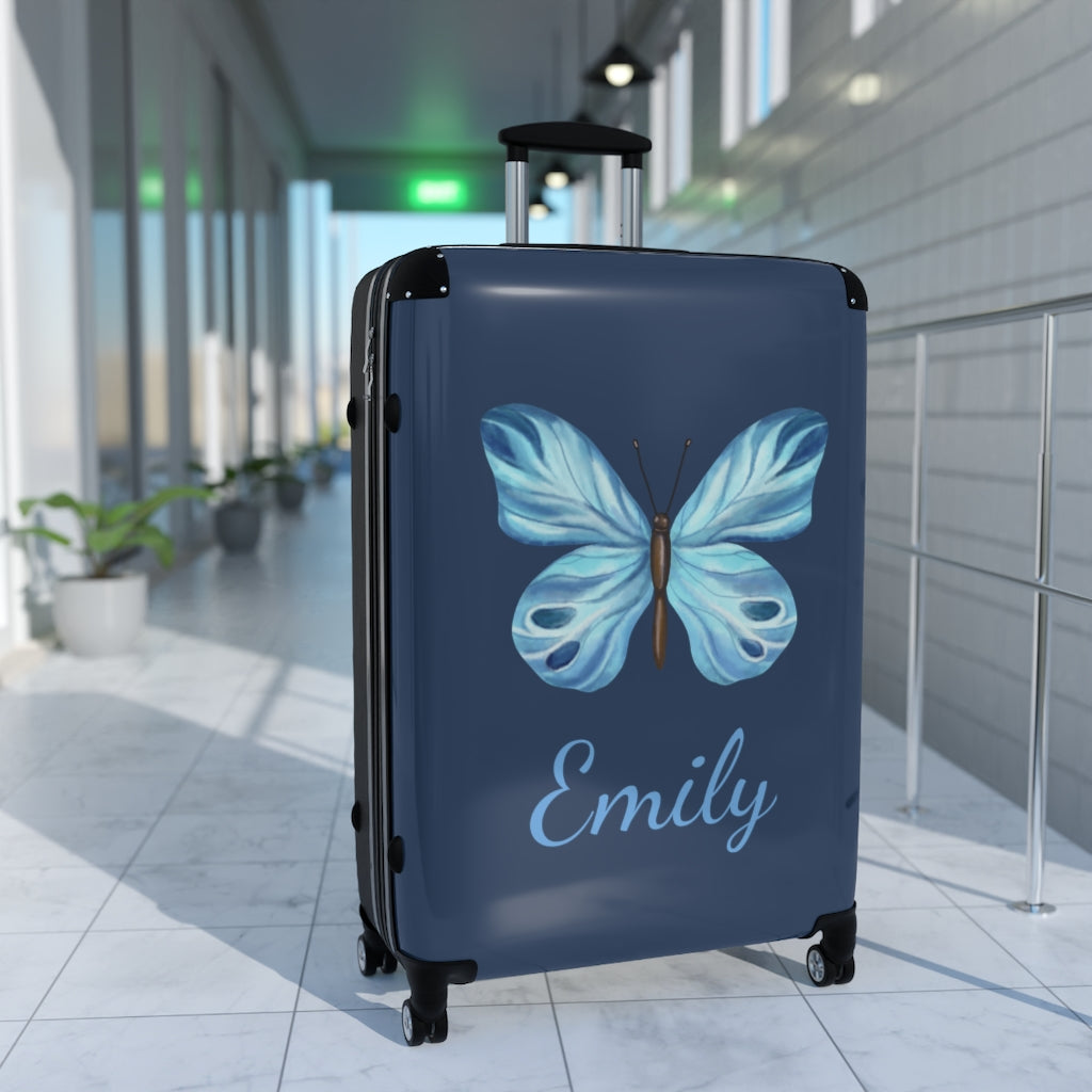 Butterfly Suitcase / Personalized Luggage / Girl's Luggage