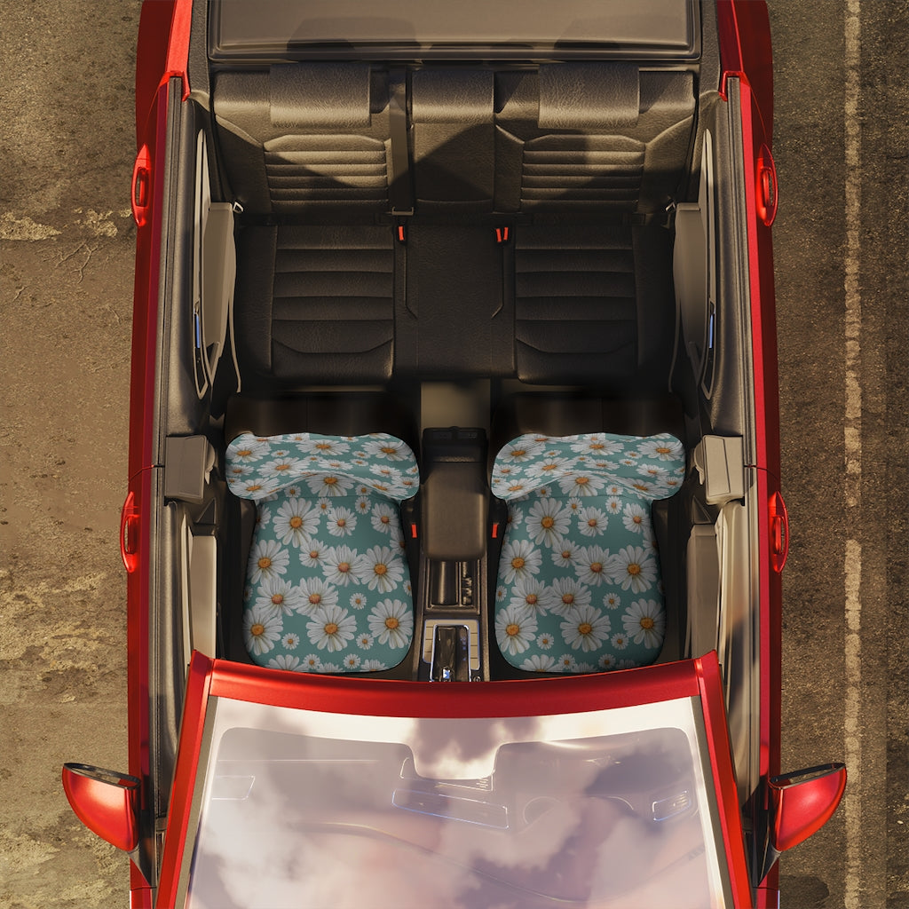 Daisy Car Seat Covers / Floral Car Accessories