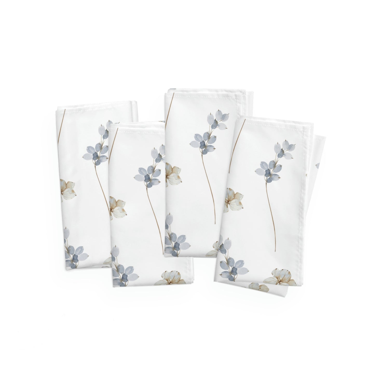 Floral Napkins / Spring Napkins / Grey Watercolor Floral Decor