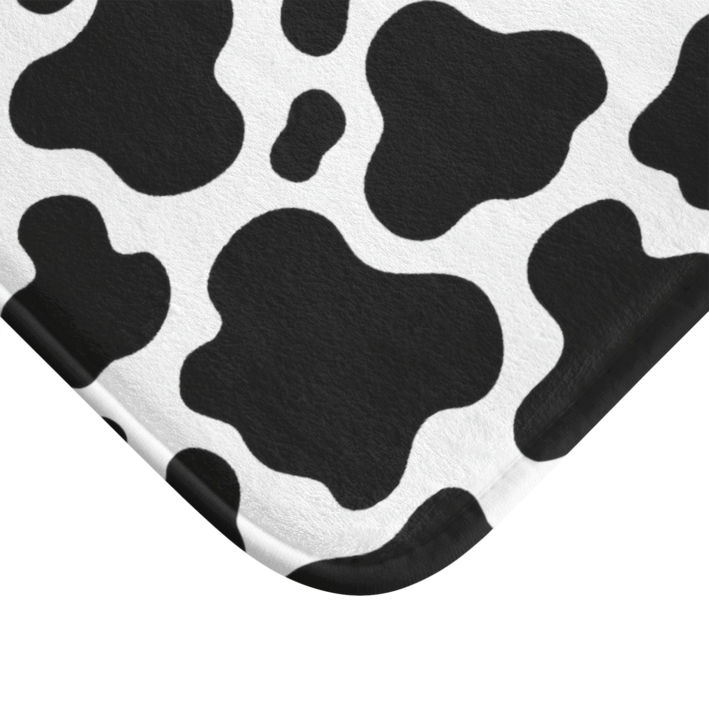 Cow Print Bath Mat / Farmhouse Decor / Cow Print Bathroom Decor