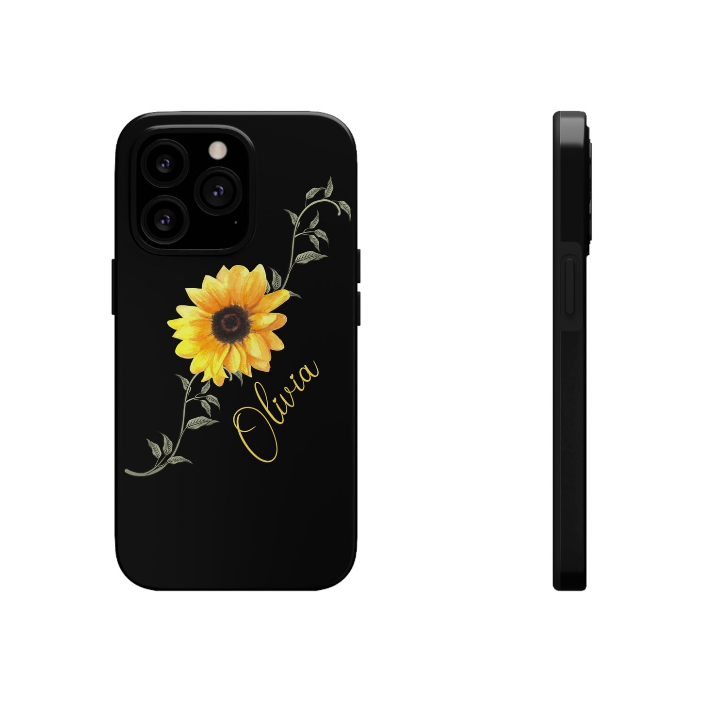 Sunflower IPhone Case / Personalized Girl's Phone Case