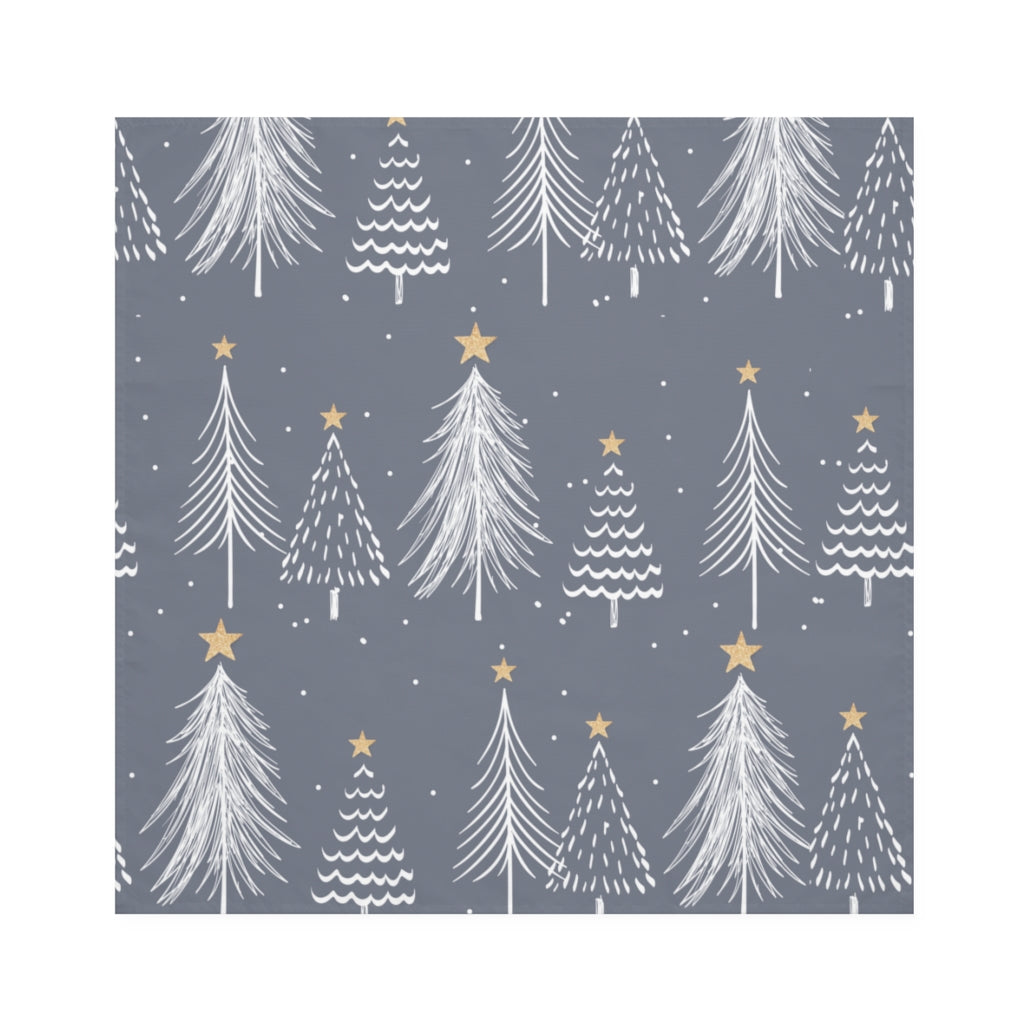 Christmas Napkins / Grey Holiday Dinner Napkins