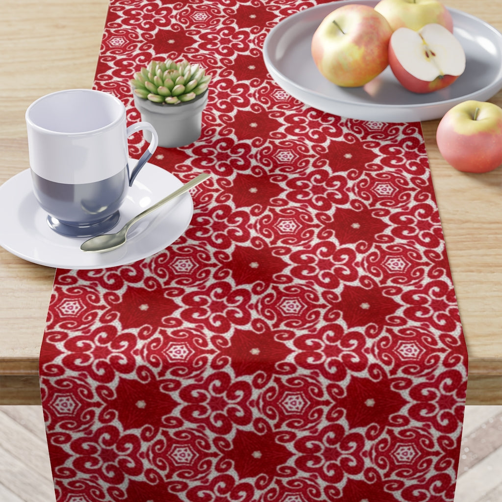 Retro Christmas Table Runner / Christmas Table Runner