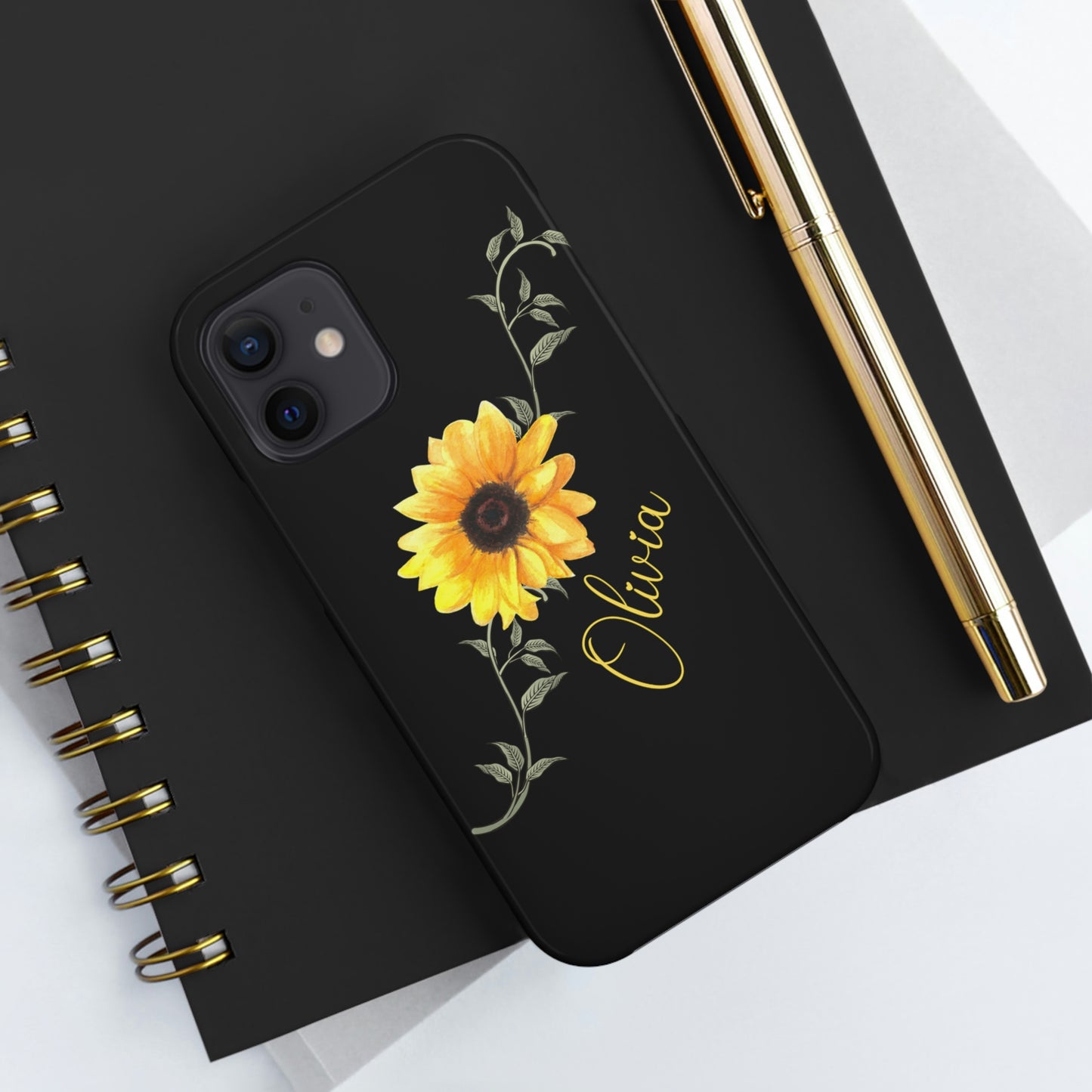 Sunflower IPhone Case / Personalized Girl's Phone Case