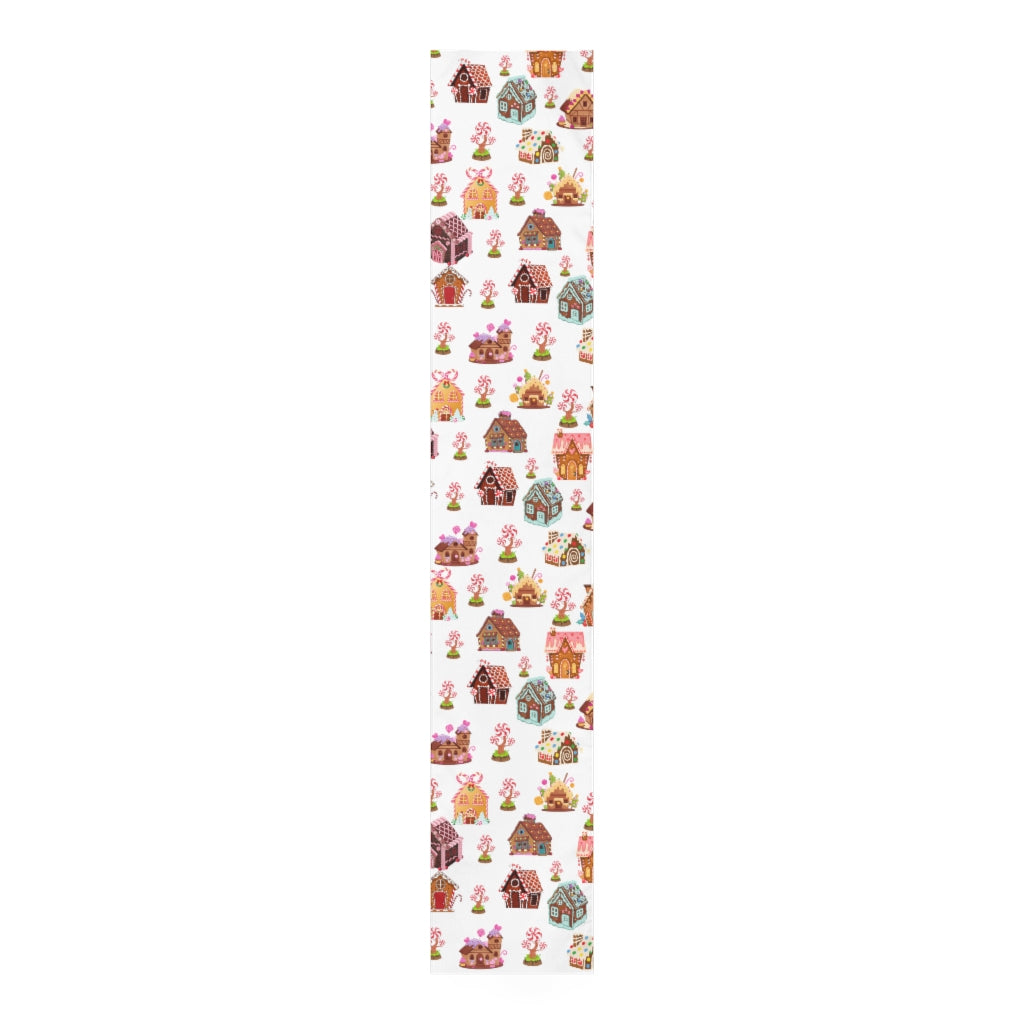 Christmas Table Runner / Gingerbread House Table Runner / Birthday Party Decor