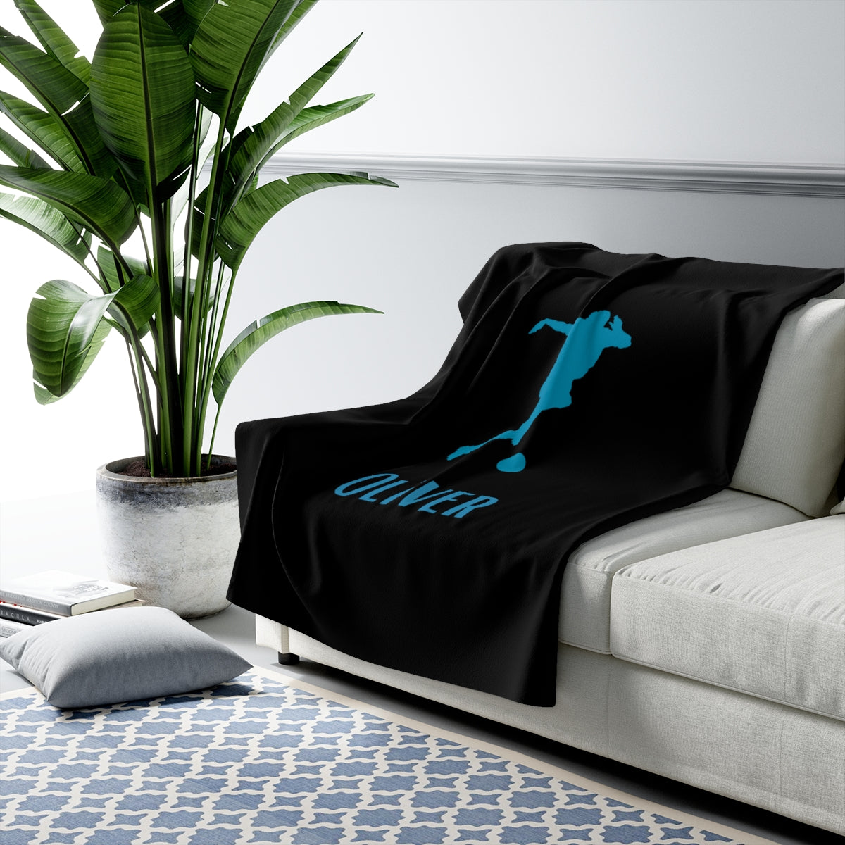 Soccer Blanket / Soccer Player Blanket / Gift for Soccer Player / Christmas Blanket