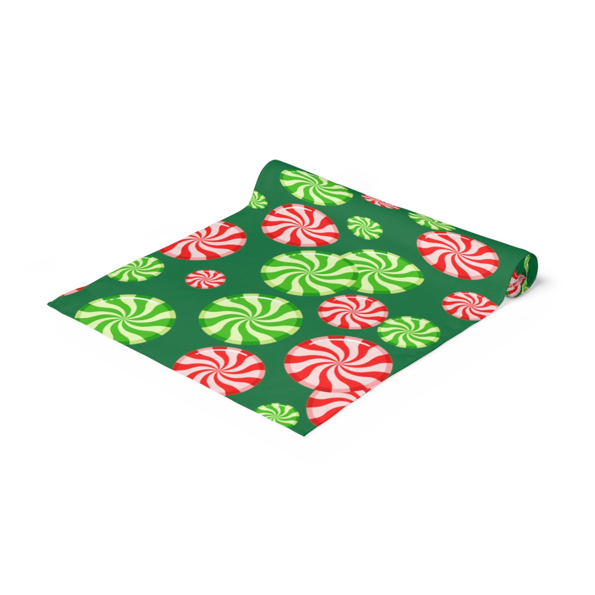 Christmas Candy Table Runner / Green Table Runner