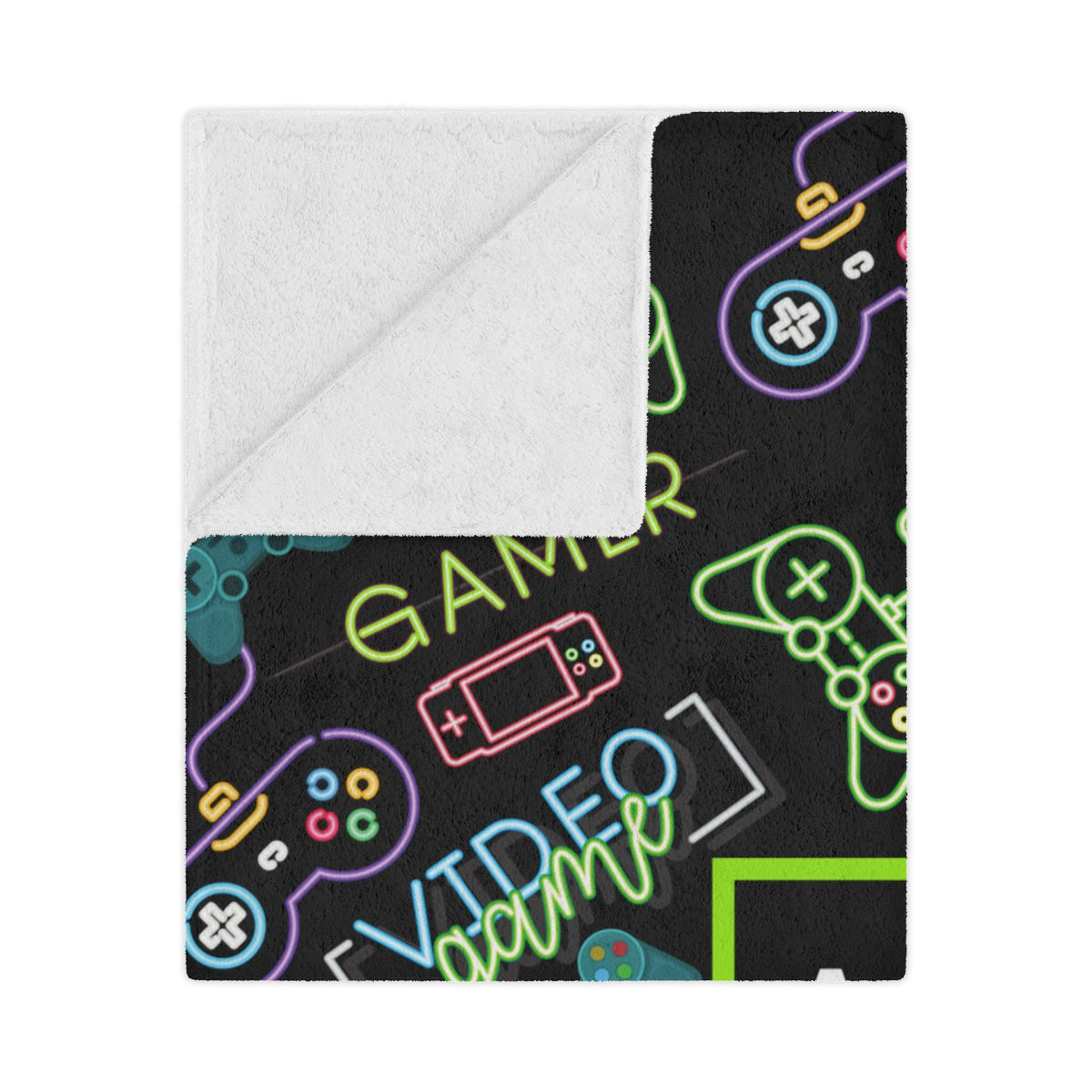 Video Game Blanket / Personalized Minky Blanket / 60" x 80"