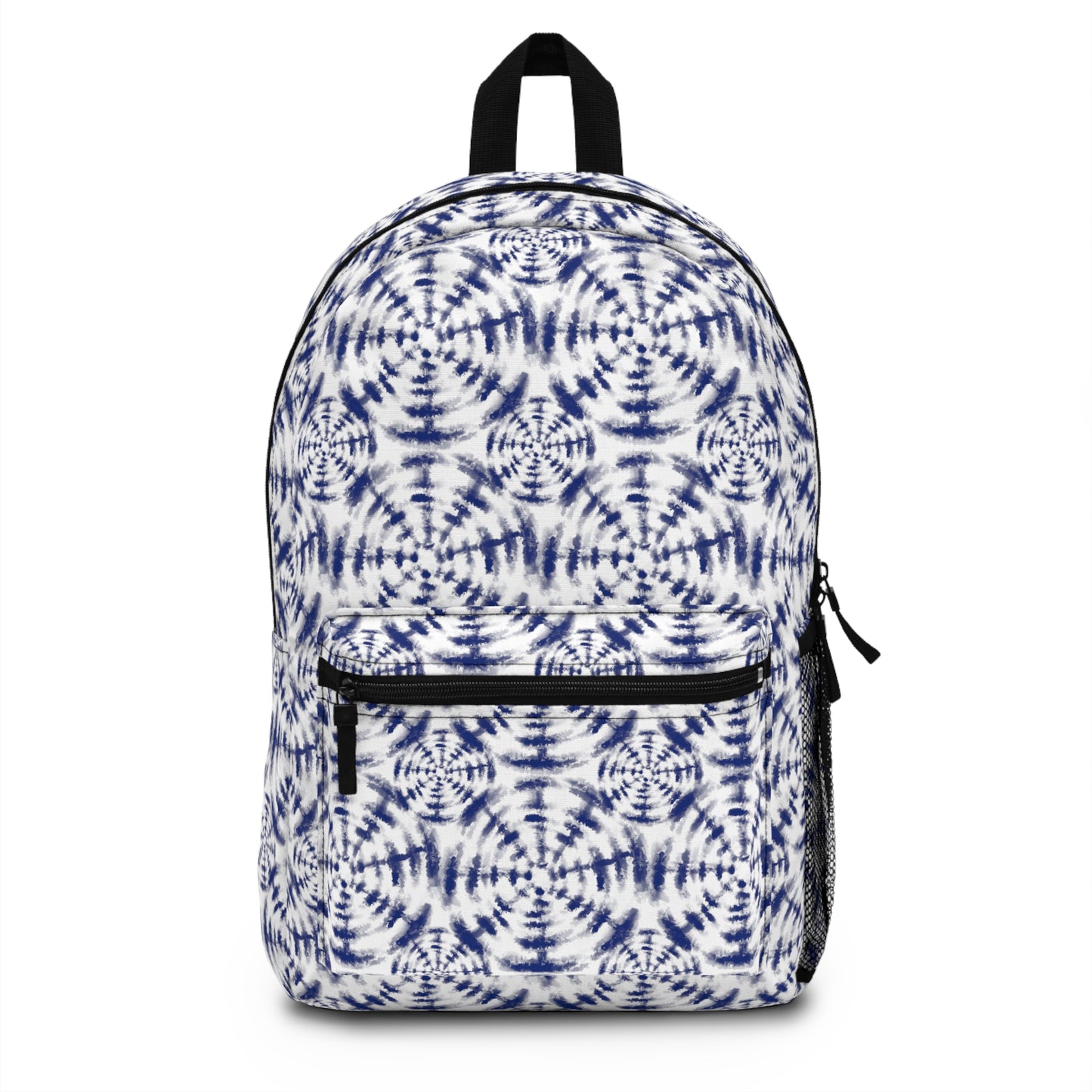 girls  blue denim tie dye backpack for back to school