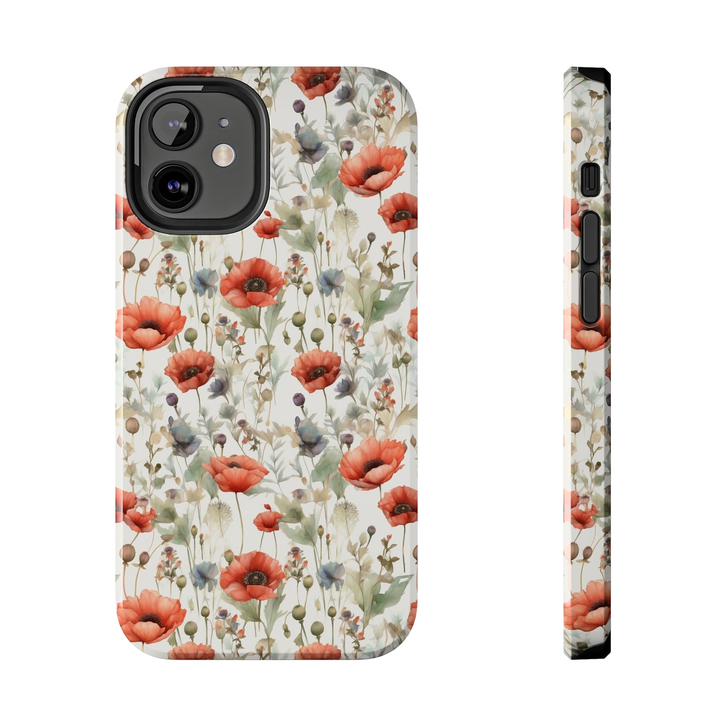 Watercolor Poppy Phone Case