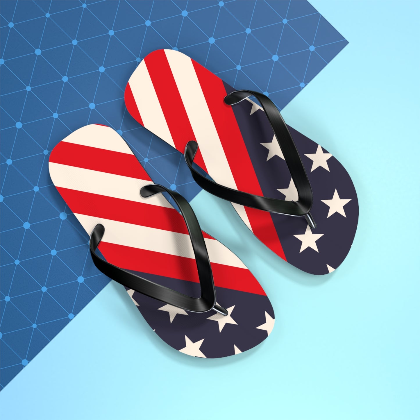 4th of July Flip Flops / USA Patriotic Flip Flops