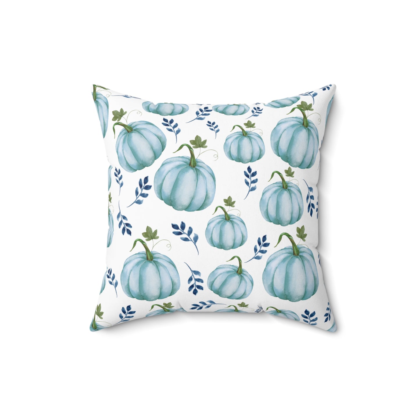 Fall Blue Pumpkin Pillow