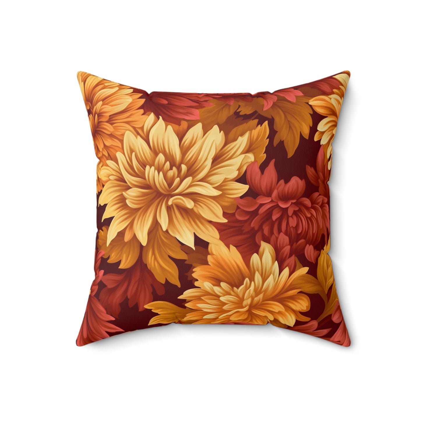 Fall Dahlia Pillow / Fall Colors Decor
