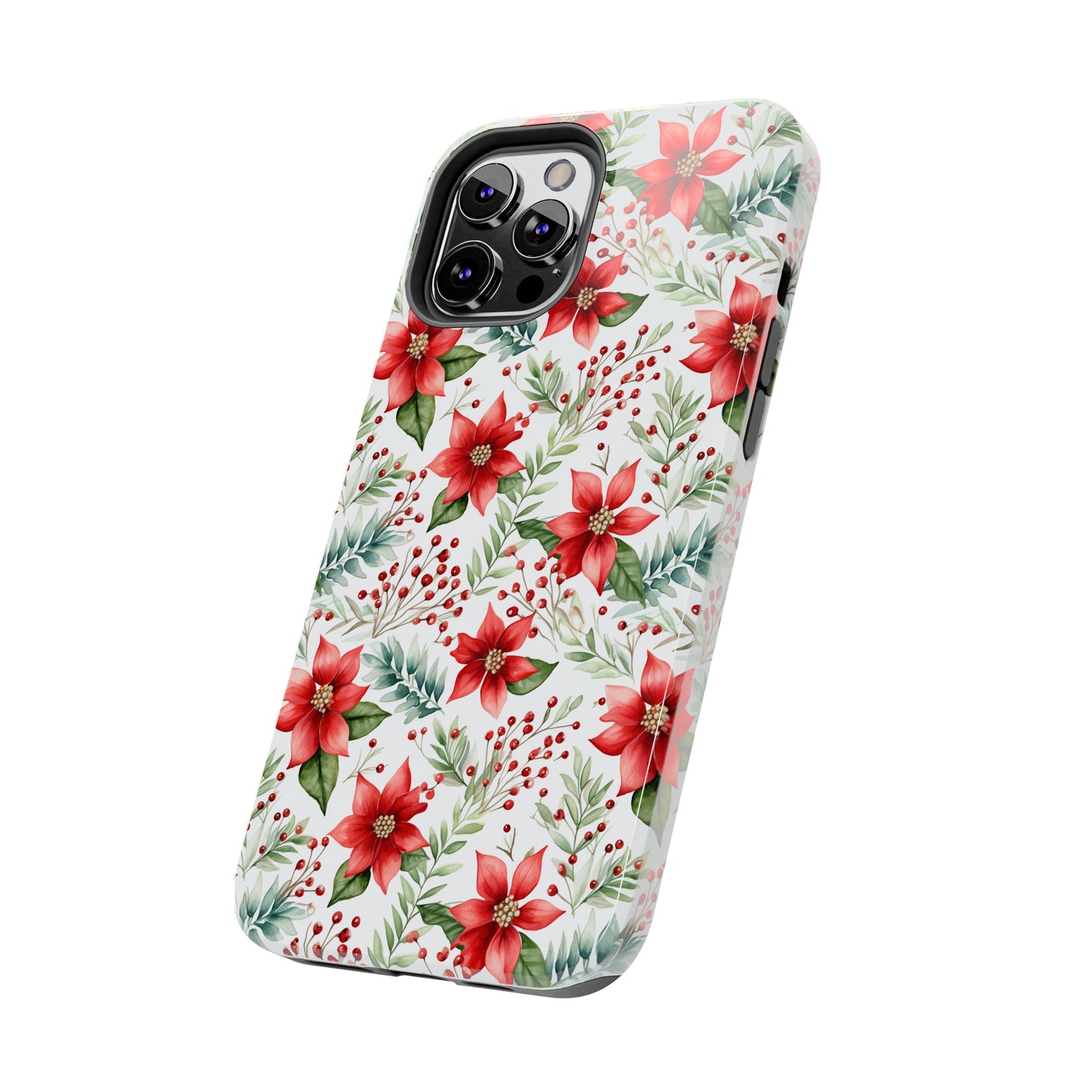 Christmas Poinsettia Phone Cases