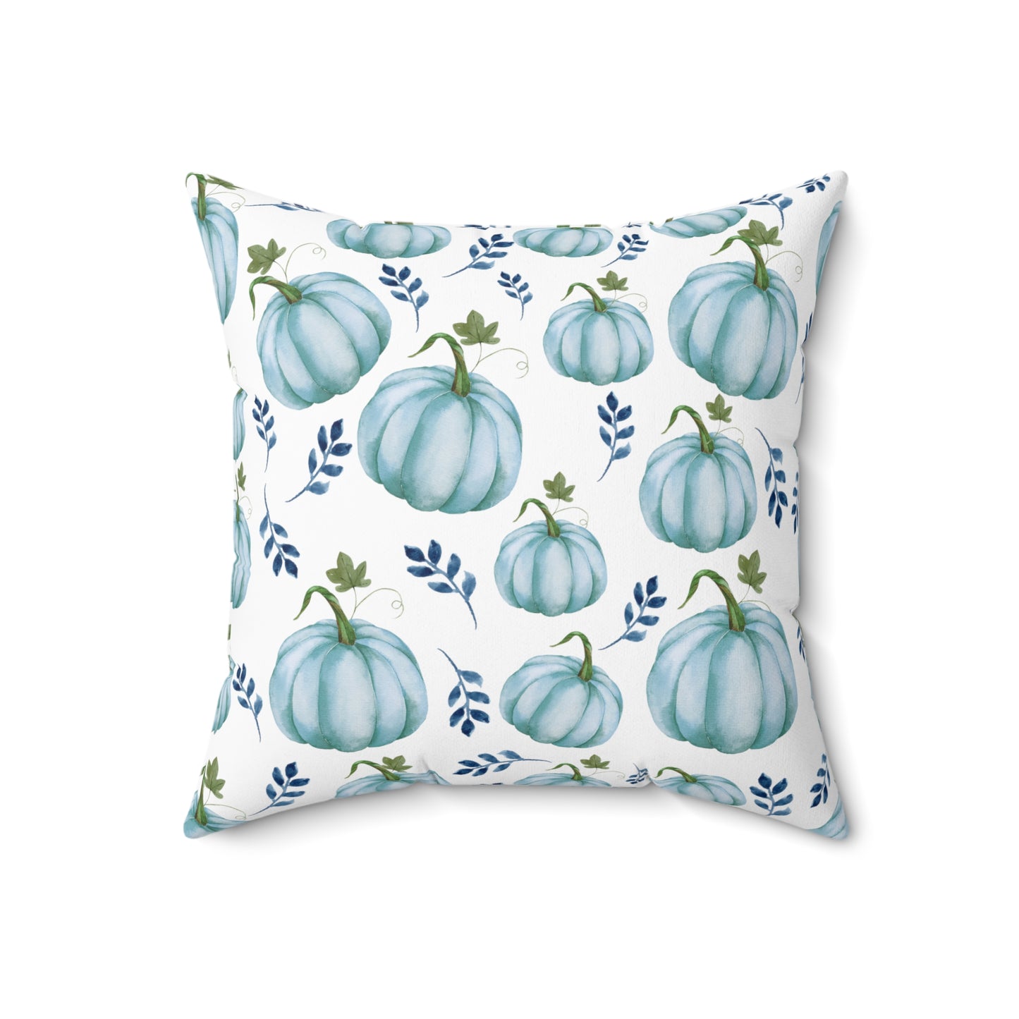 Fall Blue Pumpkin Pillow