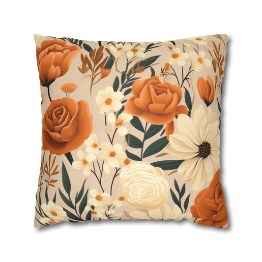 Fall Floral Pillowcase / Autumn Decor