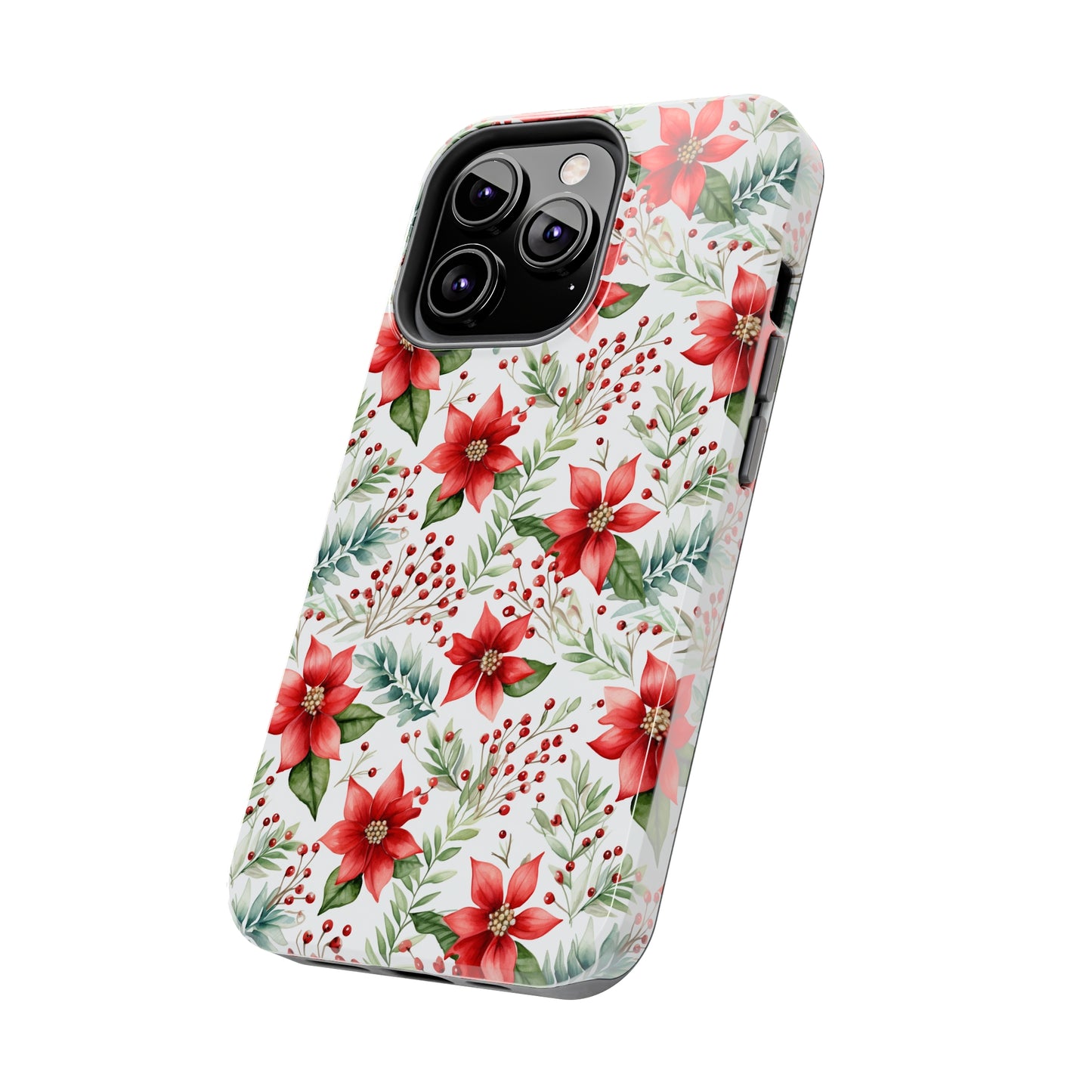 Christmas Poinsettia Phone Cases