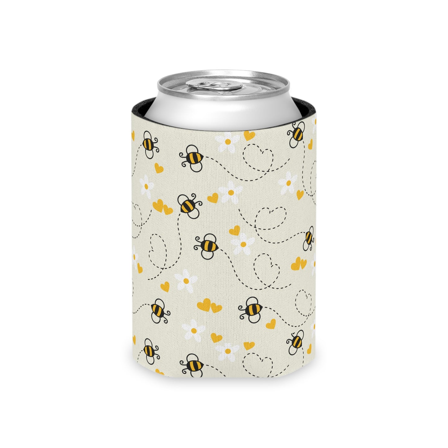 Summer Bee Can Cooler / Honey Bee Drink Sleeve