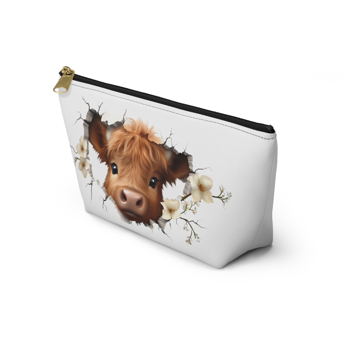 Highland Cow Makeup Bag