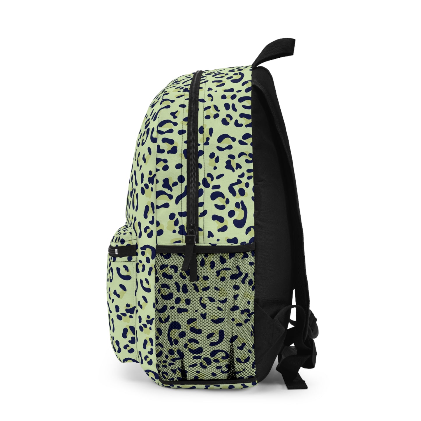 Green Leopard Print Backpack / Girl's Personalized Backpack