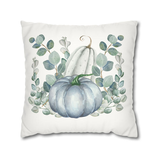 Fall Pillowcase /  Blue Pumpkin Decor