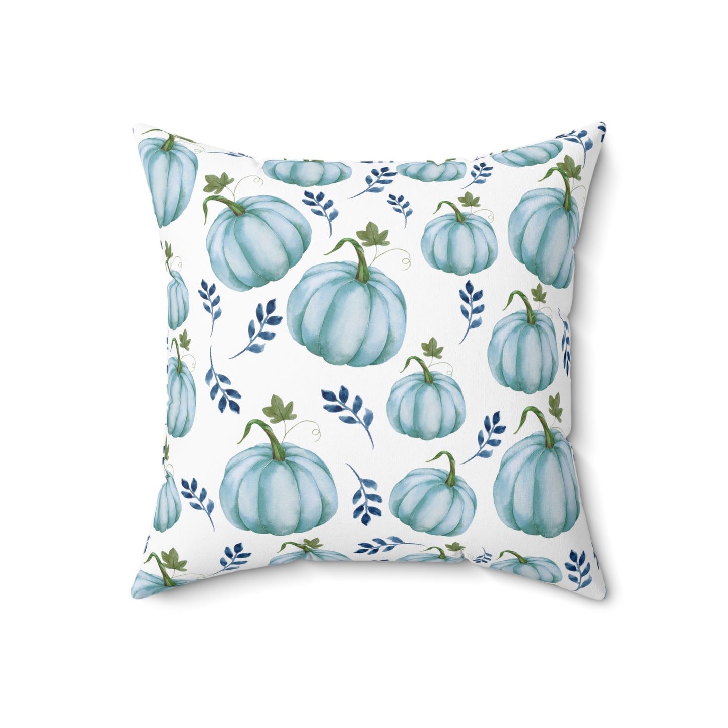 Fall Blue Pumpkin Pillow