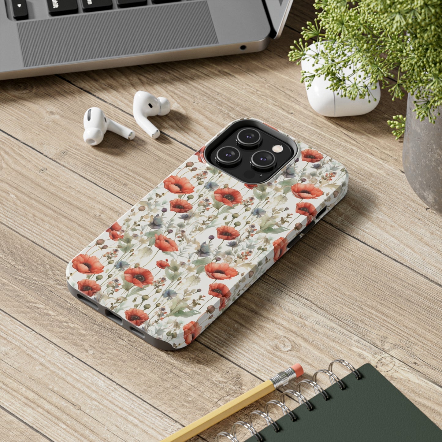 Watercolor Poppy Phone Case