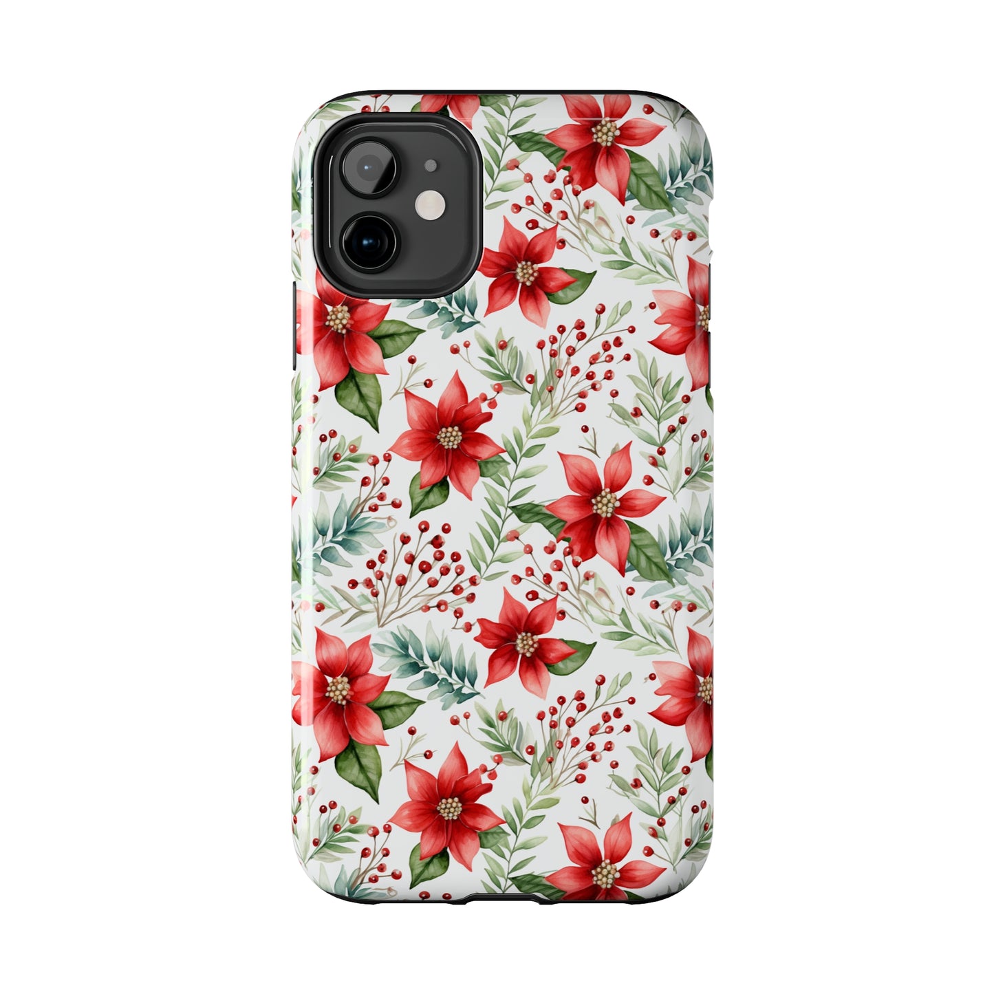 Christmas Poinsettia Phone Cases