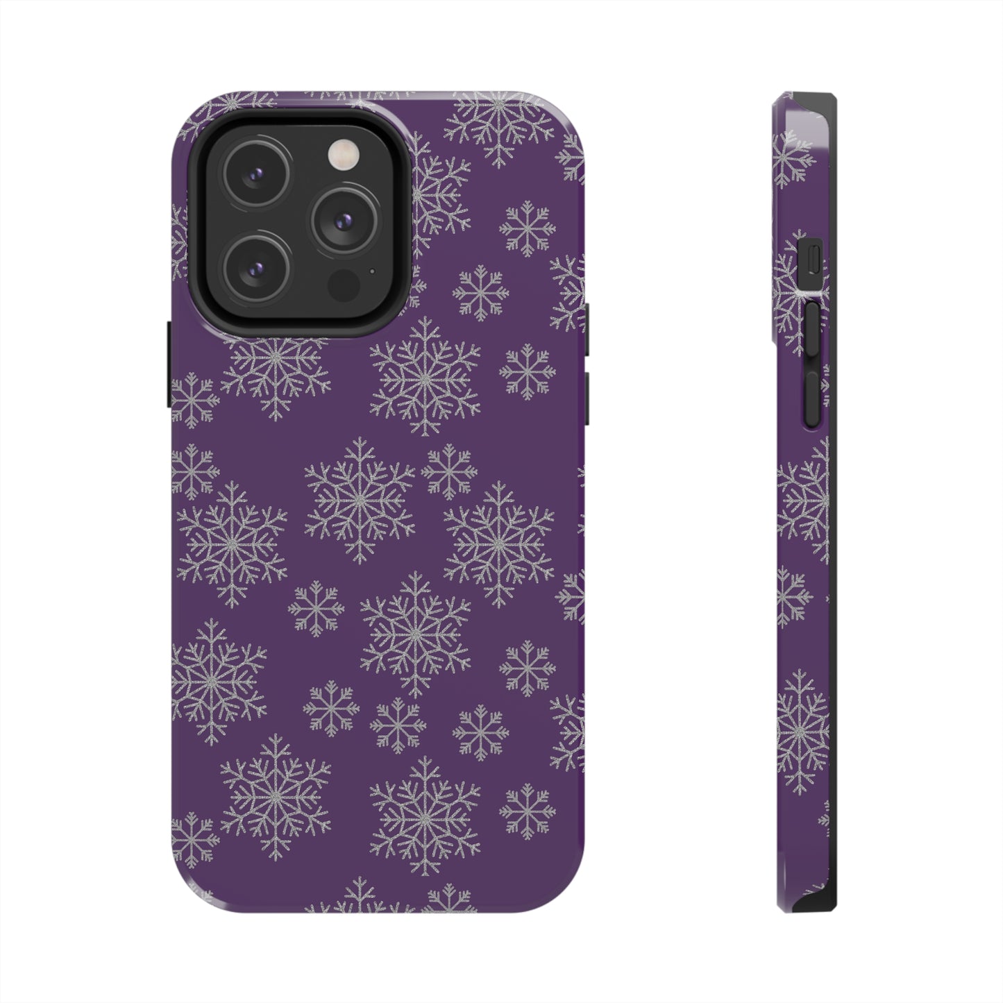 Purple Snowflake Winter Phone Case