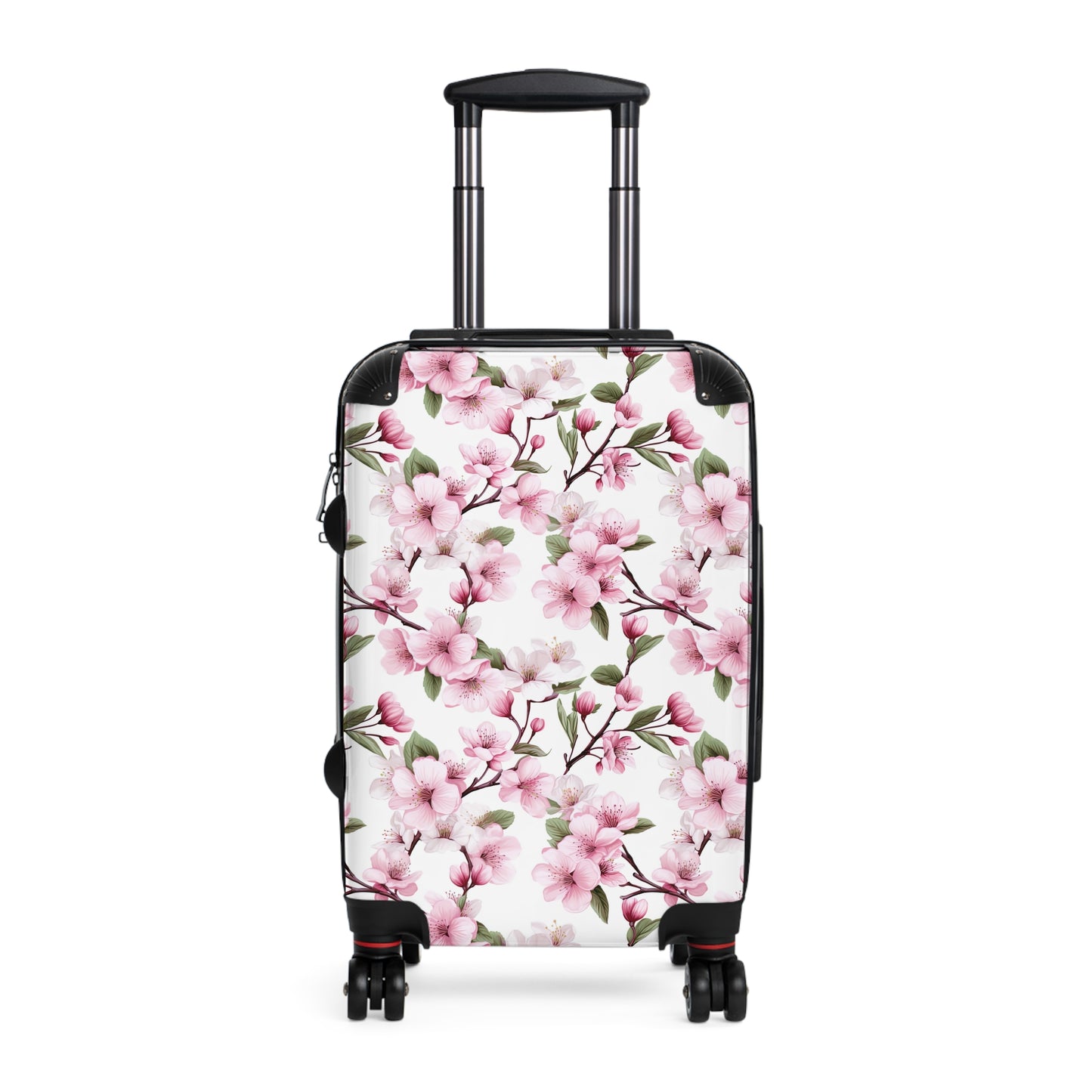 pink cherry blossom womens suitcase