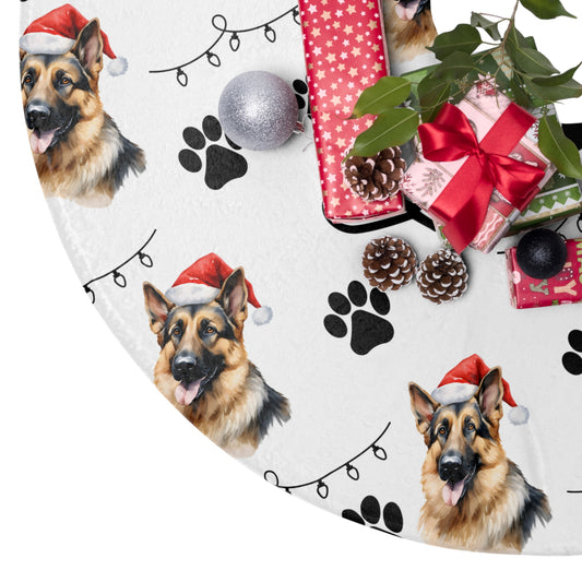 German Shepherd Tree Skirt / Christmas Tree Skirt