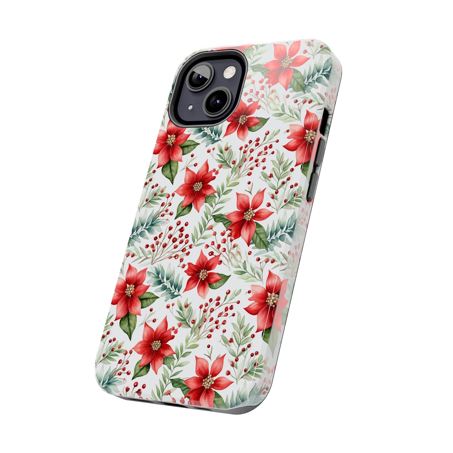 Christmas Poinsettia Phone Cases