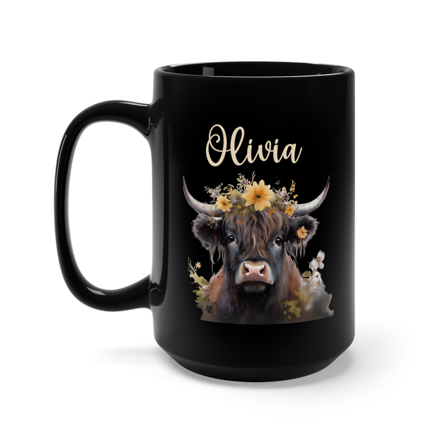 Personalized Highland Cow Mug