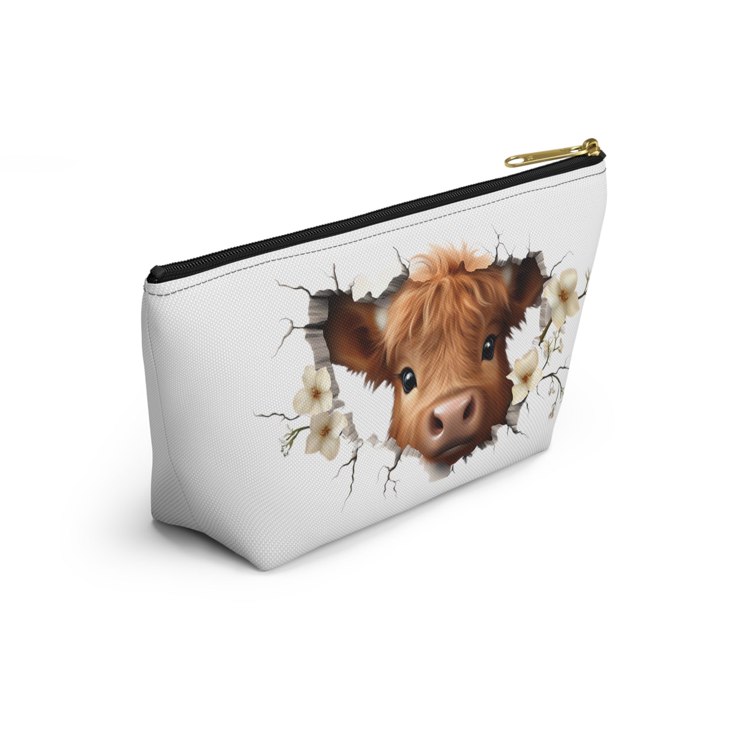 Highland Cow Makeup Bag