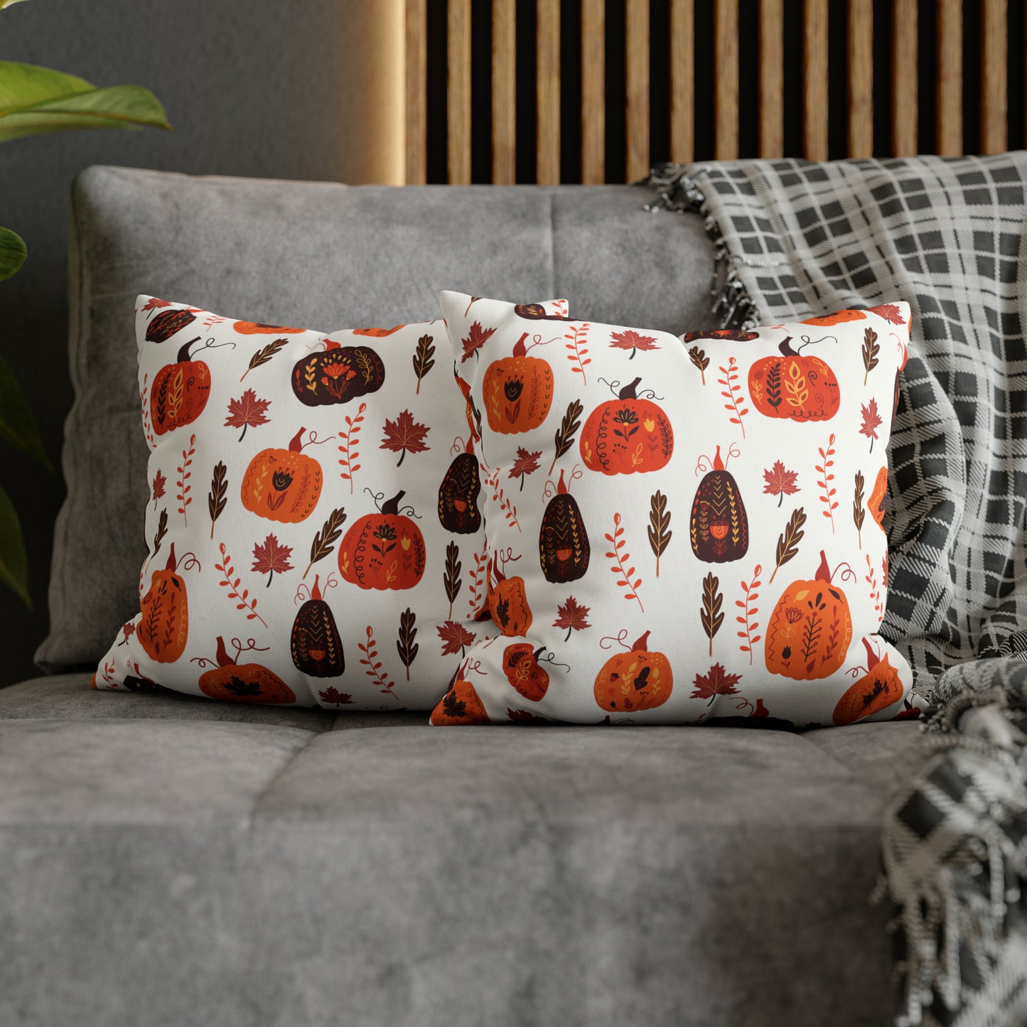 Fall Pumpkin Pillow Case