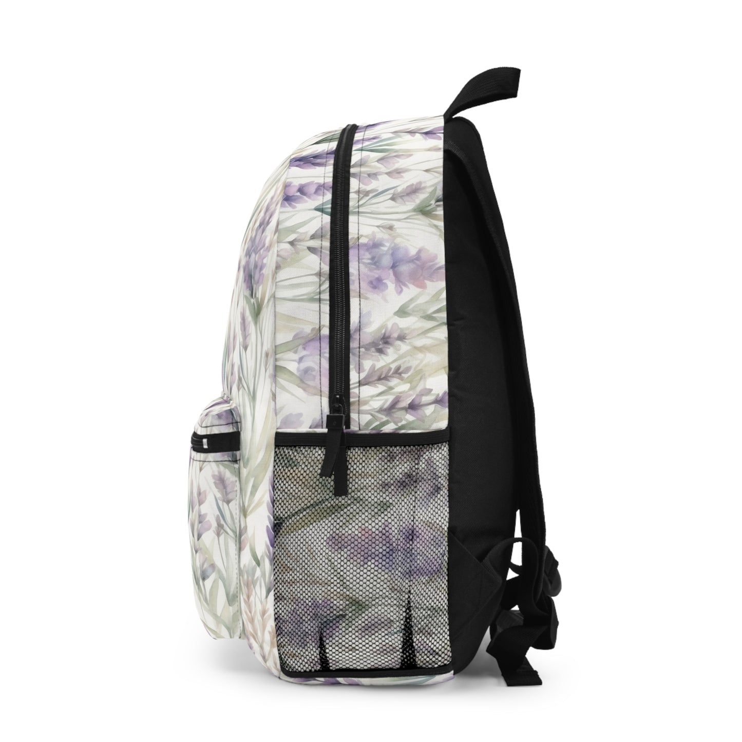 Purple Lavender Floral Backpack