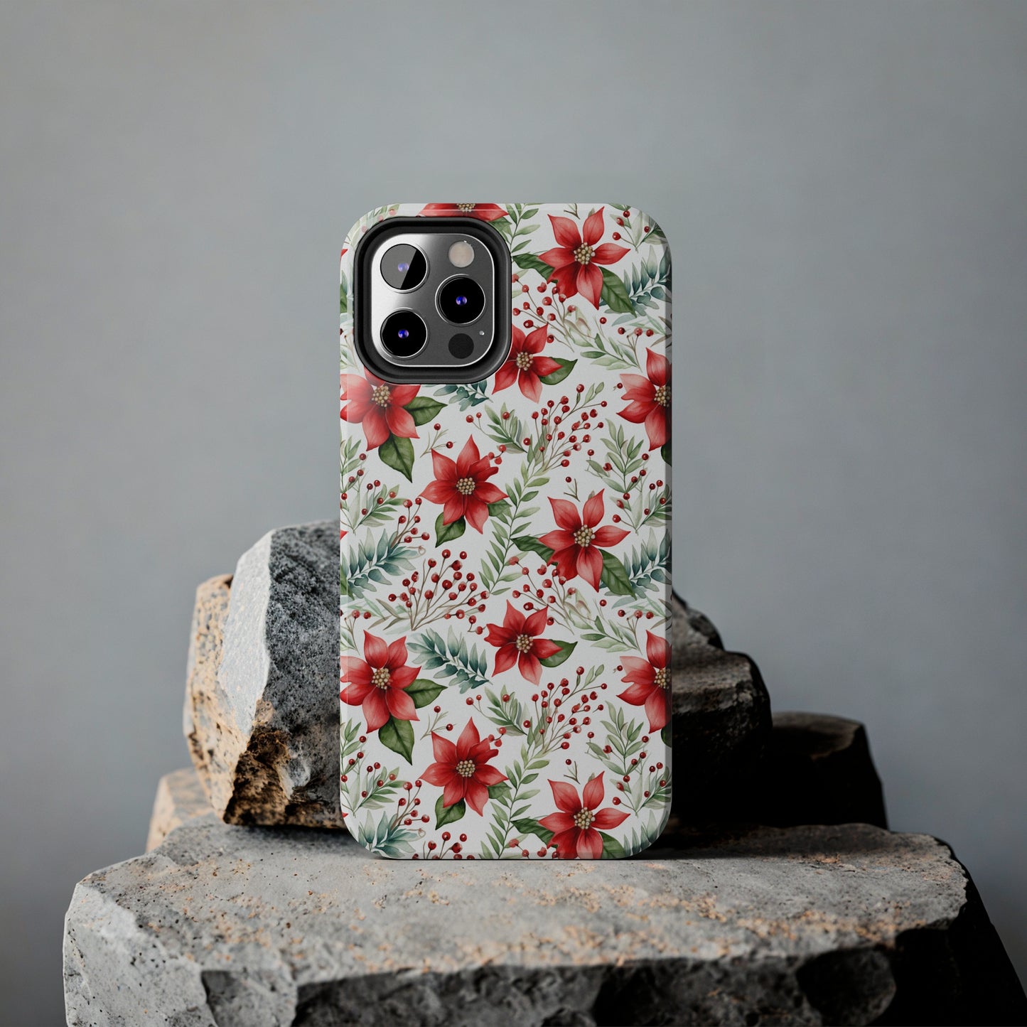 Christmas Poinsettia Phone Cases