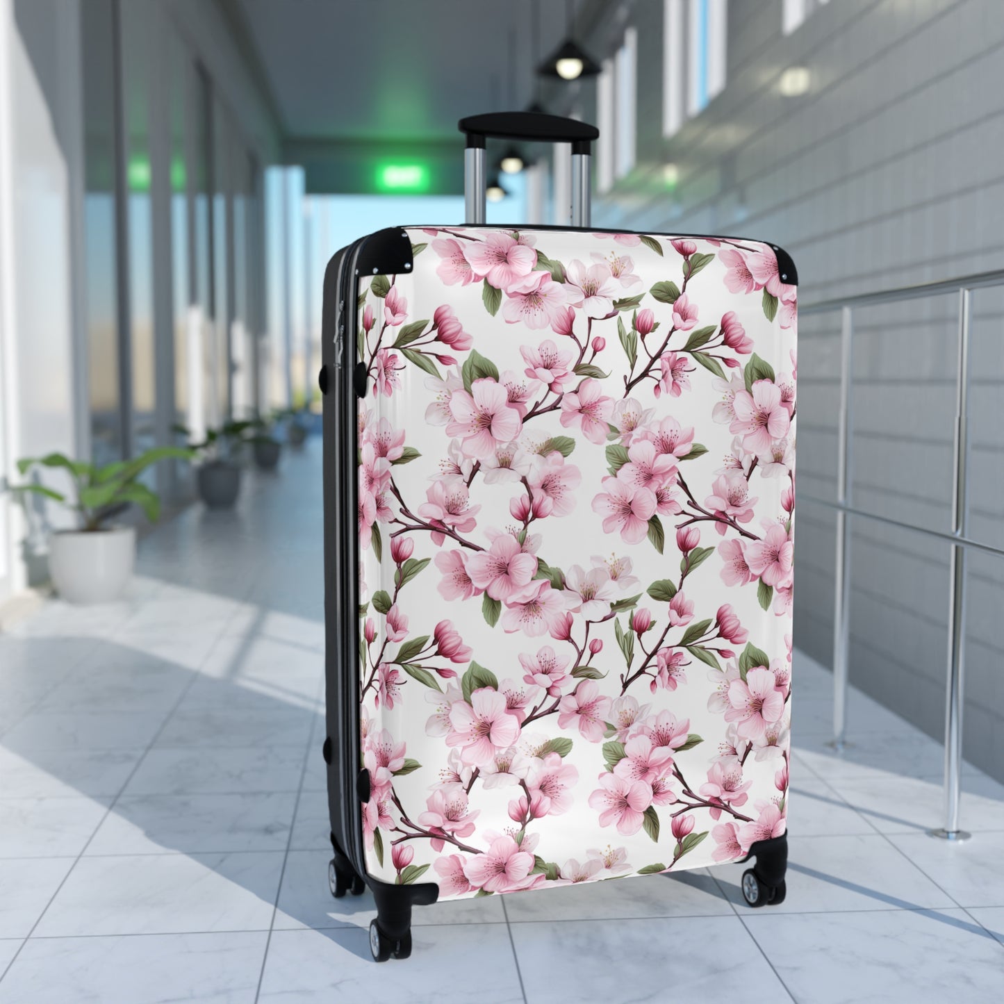 Pink Cherry Blossom Suitcase
