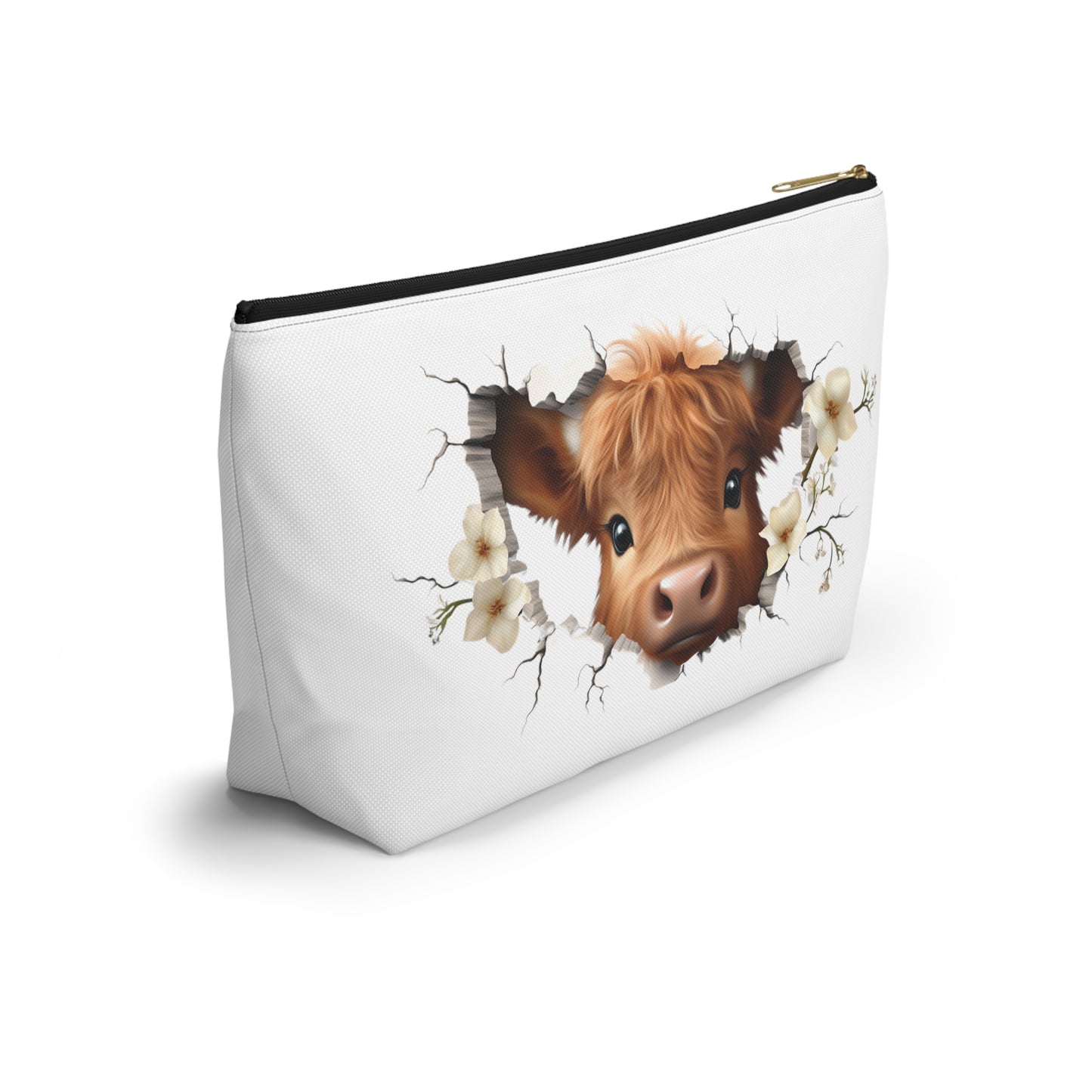 Highland Cow Makeup Bag
